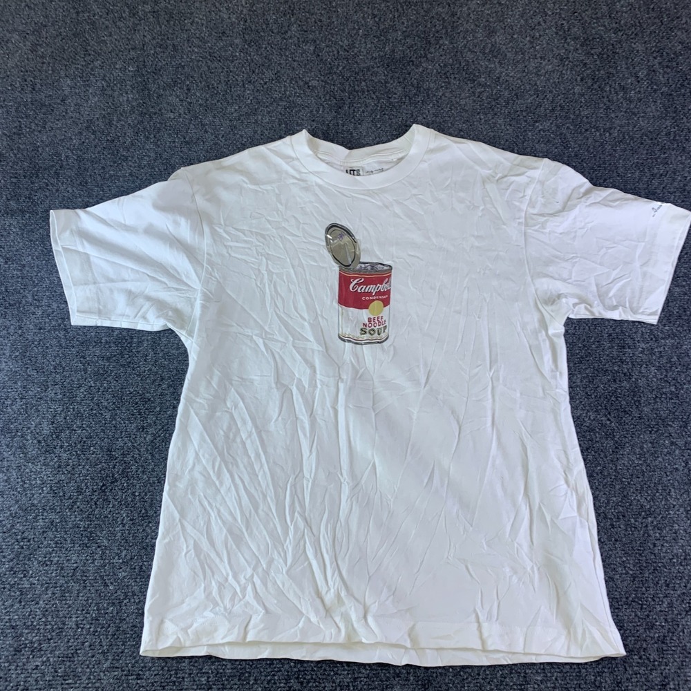 Uniqlo Andy Warhol Ny Pop ART Ut Graphic T-Shirt Unisex XS White Crewneck Cotton